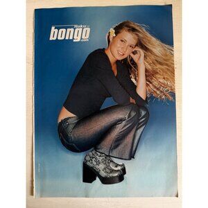 Vintage Y2K Bongo Denim Jeans Blonde Girl Model Fashion Advertisement Print Ad